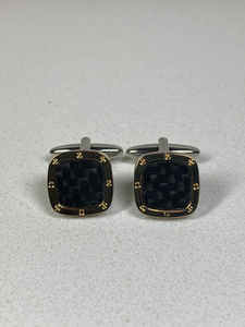 Carbon Fibre Design Cufflinks